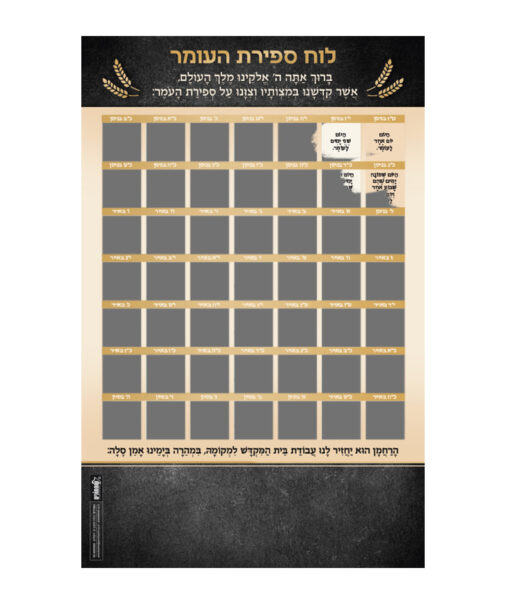 Sefiras HaOmer magnet – Scratch off