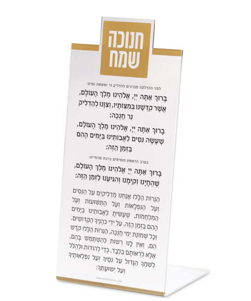 Square Chanukkah Candle Lighting Stand