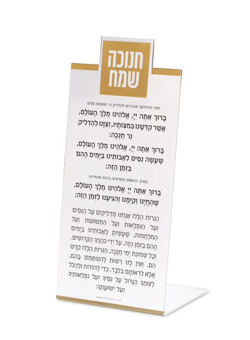 Square Chanukkah Candle Lighting Stand - Image 2