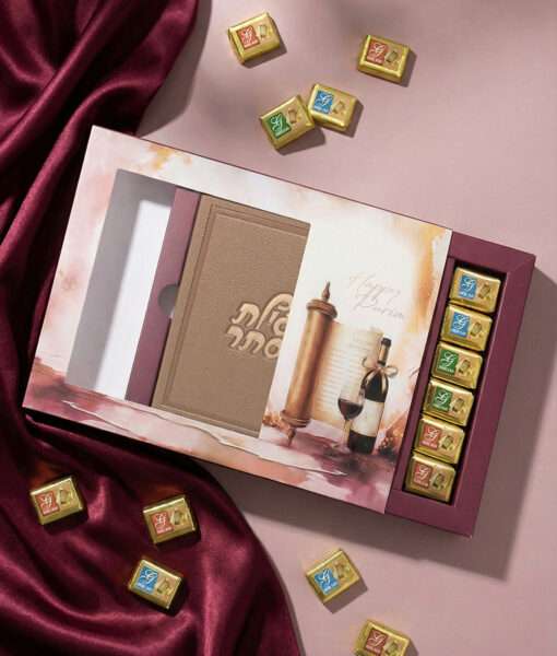 Artistic Ketav Style Megillah Chocolate package
