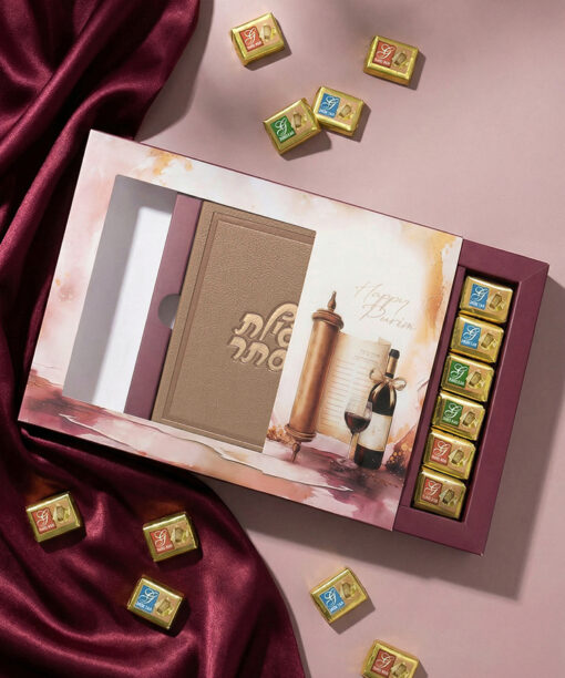 Artistic Ketav Style Megillah Chocolate package
