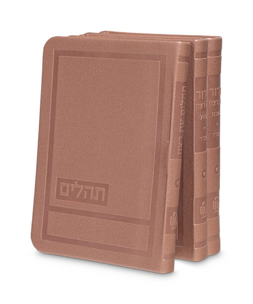 Hadar Style Siddur & Tehillim Set - 4X5.5 Faux leather soft cover