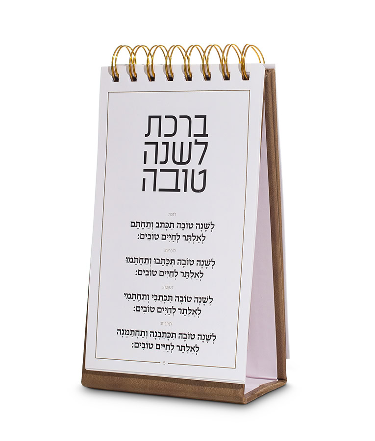 Spiral Seder Simanim - Fuax leather 4.5x8 - Image 6