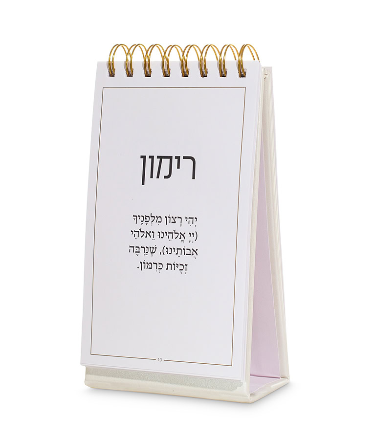 Spiral Seder Simanim - Fuax leather 4.5x8 - Image 5